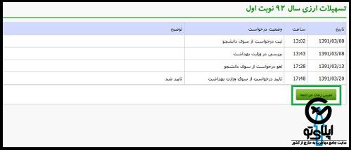 نحوه درخواست ارز دانشجویی در سامانه موحد